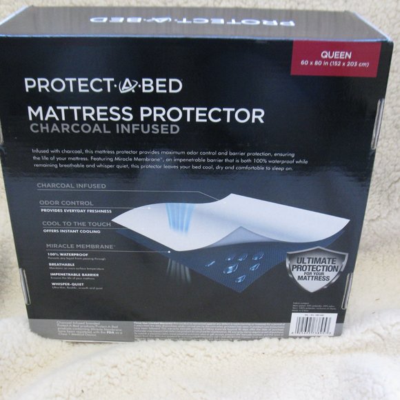 Protect A Bed Charcoal Infused Mattress Protector - King Sized, NWT - Picture 3 of 4